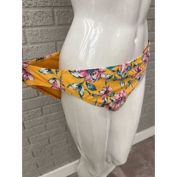 Daisy Fuentes Women Yellow Floral Two Piece Bikini Set Size 16 - Picture 6 of 10
